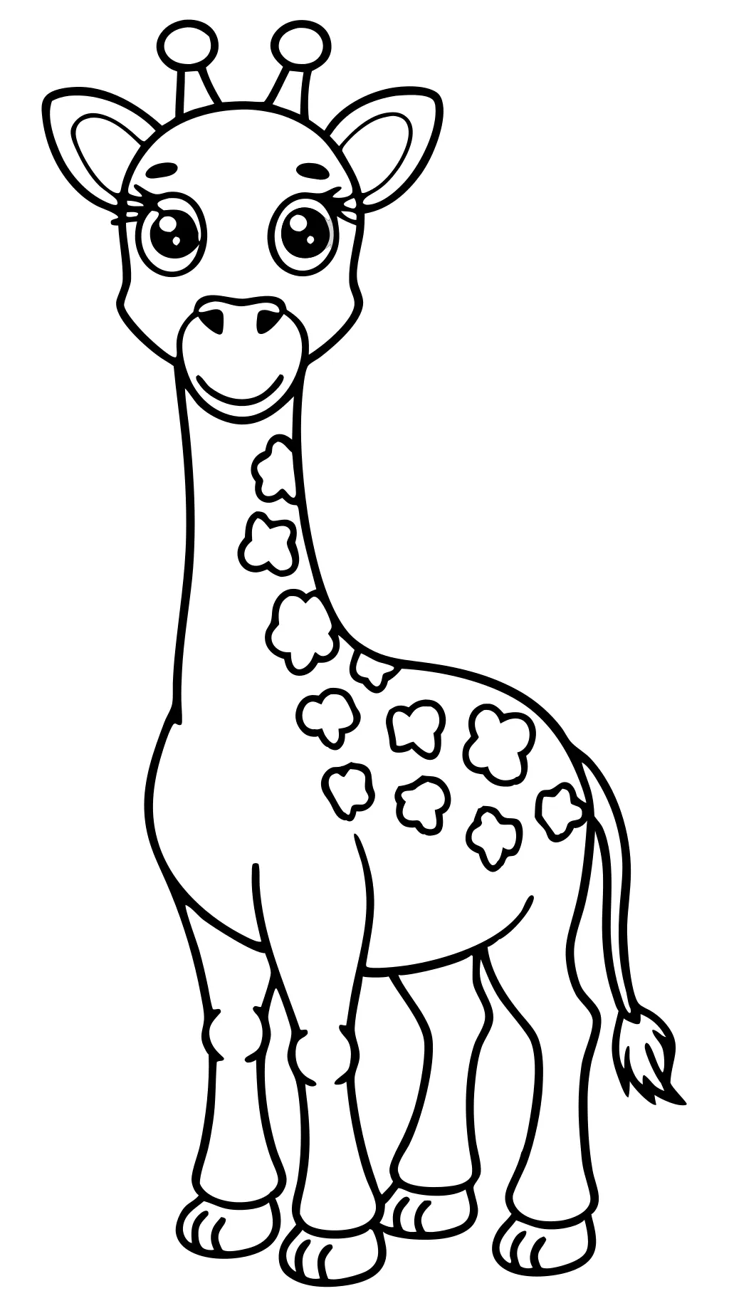 coloriages de la girafe